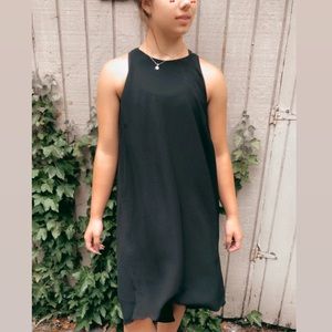 Mossimo sheath halter tie back flowy dress in black size M